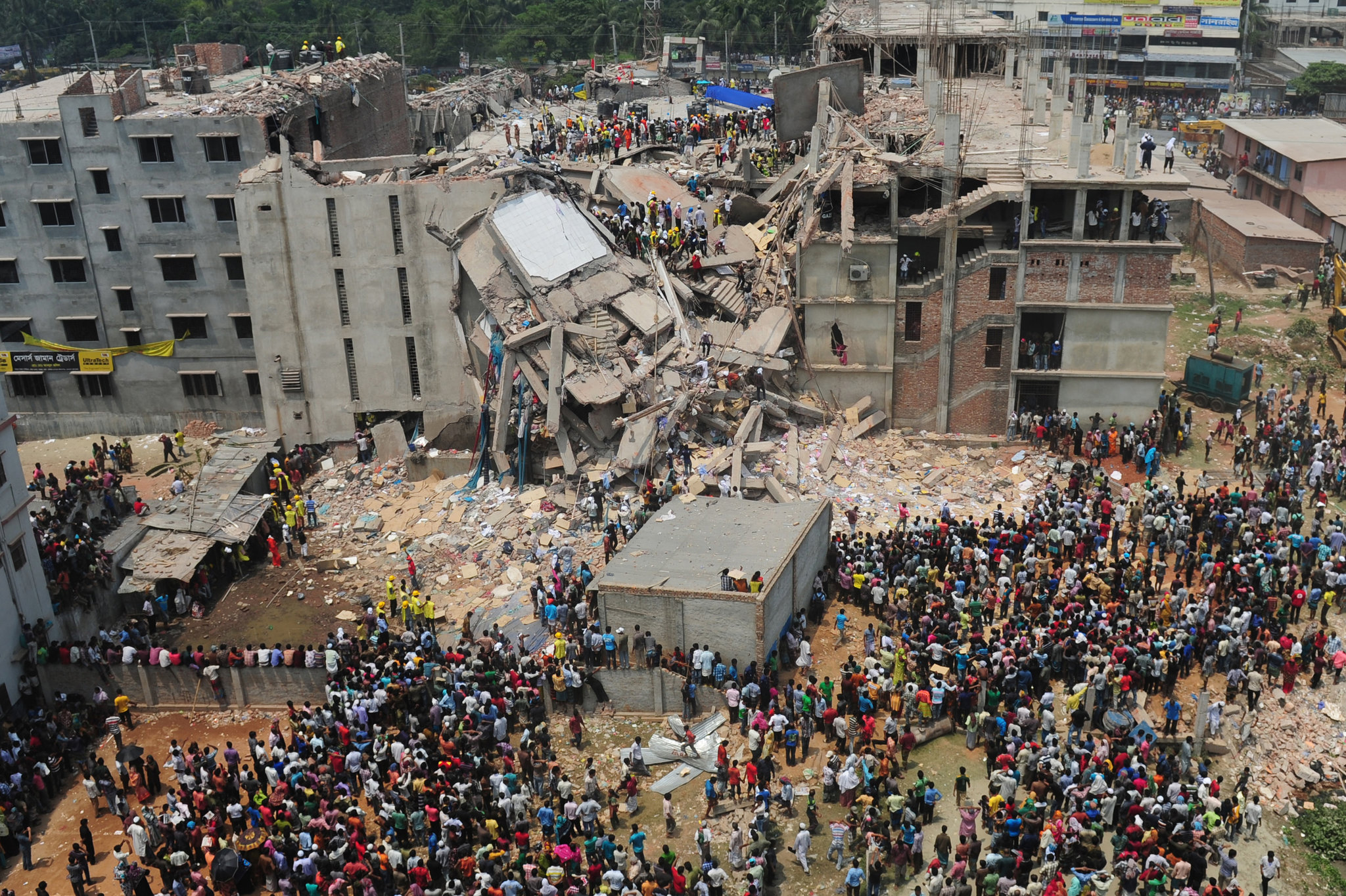  Rana Plaza building collapse in April 2013.
